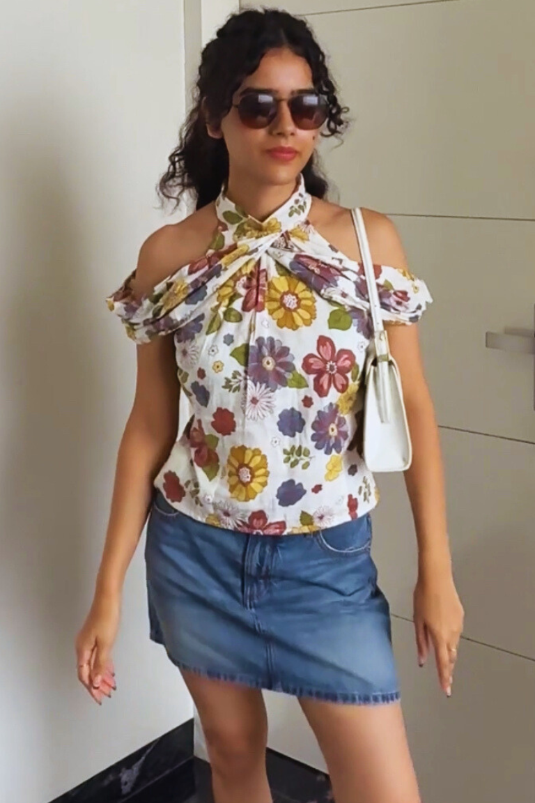 Floral Off-Shoulder Cotton Top