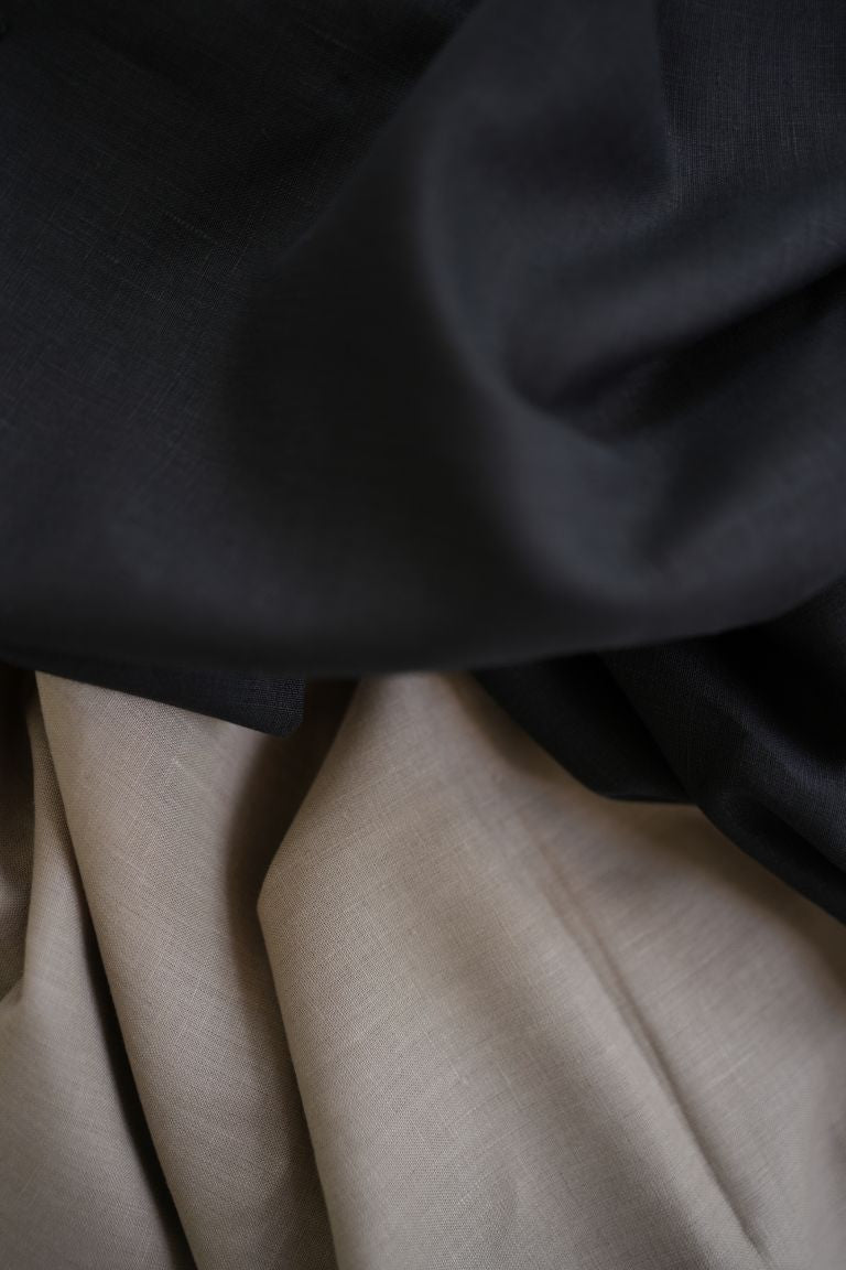 Black Linen Wide Leg Pants for Women | 100% Pure Linen