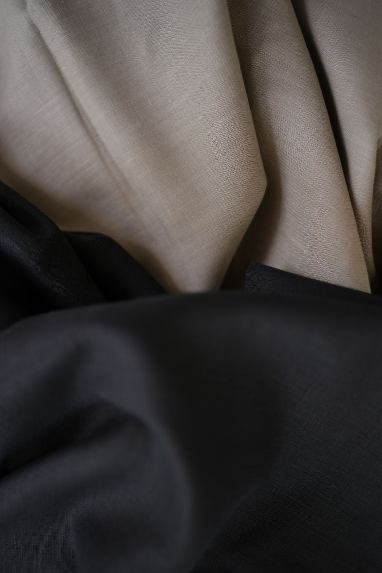 Taupe Linen Wide Leg Pants for Women | 100% Pure Linen