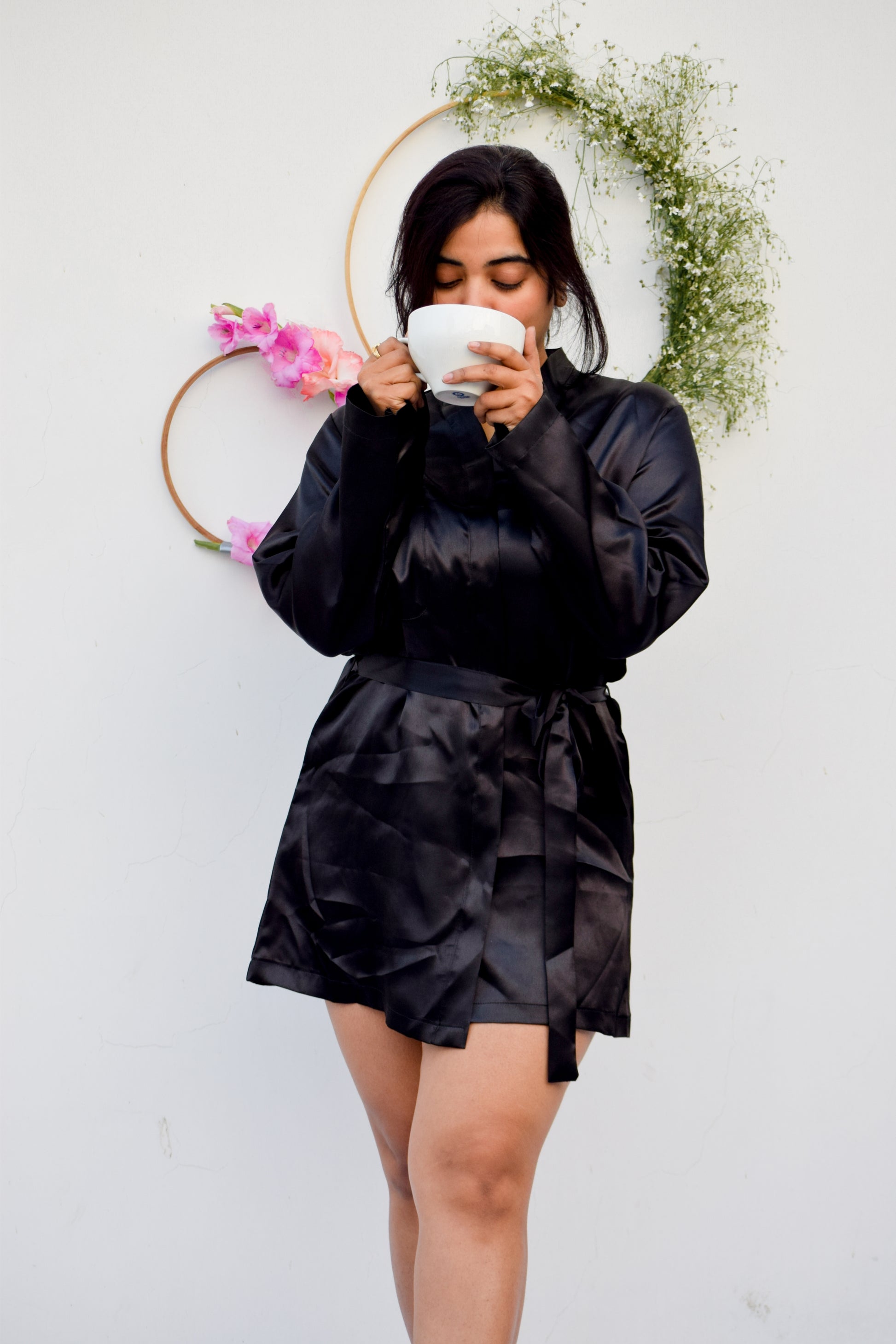 Black-Satin-Bridal-Robe