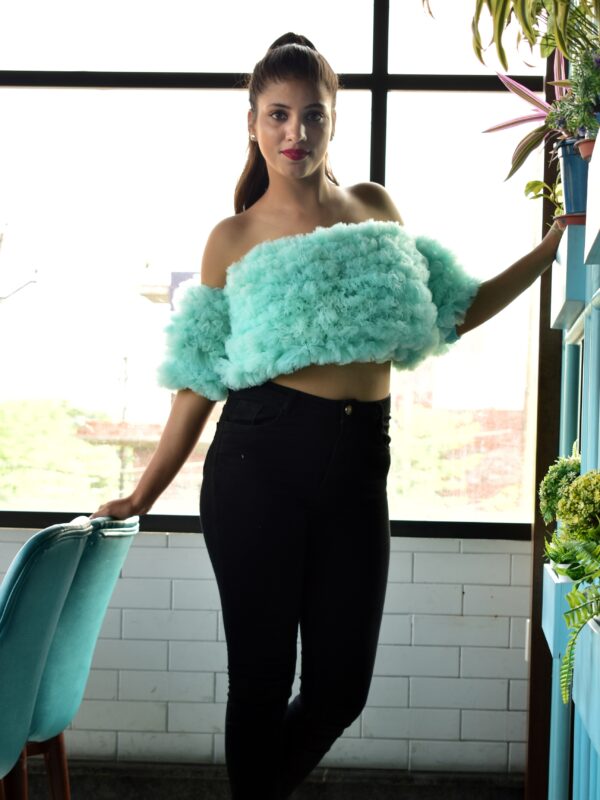 Ruffled-Tulle-Off-Shoulder-Top