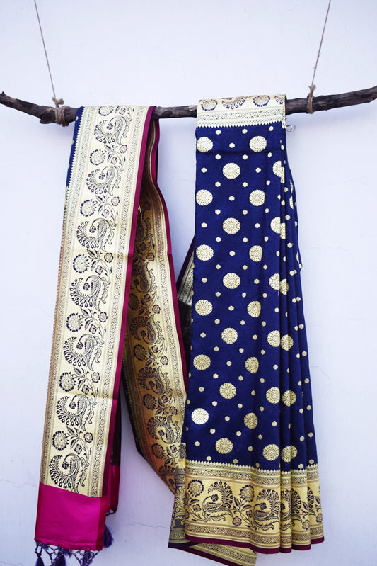 ROYAL-BLUE-WOVEN-BANARASI-SILK-SAREE