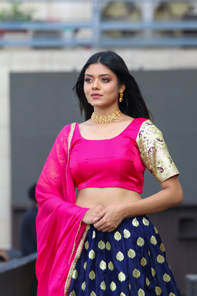 ROYAL-BLUE-BANARASI-LEHENGA-WITH-DESIGNER-BLOUSE-AND-DUPATTA
