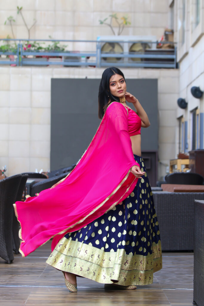 ROYAL-BLUE-BANARASI-LEHENGA-WITH-DESIGNER-BLOUSE-AND-DUPATTA